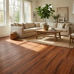 Wear-Resistant Light Commercial and Household Wood-Look SPC Vinyl Flooring, Waterproof