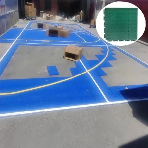 Wear-Resistant Slip-Resistant TPV Sports Plastic Flooring for Volleyball Courts