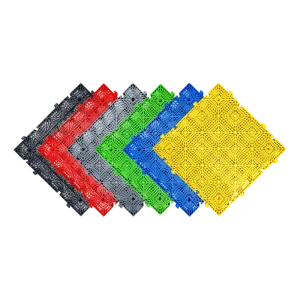 Wear-Resistant Waterproof Anti-Slip Garage Floor Tile Borders Modern 3D Design Click Edging Indoor Use