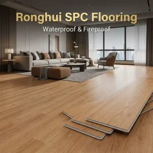 Wear Resistant and Waterproof SPC Vinyl Flooring Easy to Install Suitable for Indoor Gym Use