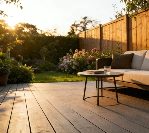 Weather Resistant Embossed Outdoor PVC Flooring Waterproof Composite Low Maintenance for Outdoor Areas