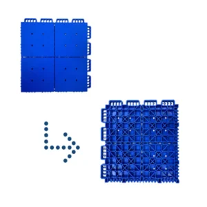 Weather Resistant Interlocking Deck Tiles Anti UV Outdoor Composite Floor Tiles
