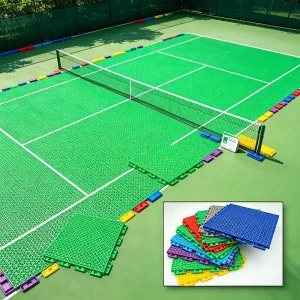 Weatherproof PP Interlock Floor Shock Absorb Modular Tile for Outdoor Professional Pickleball Venue