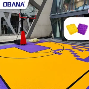 Weatherproof Polypropylene Professional Basketball Court Sports Flooring Interlocking Garden