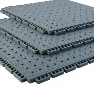 Weatherproof UV Resistant Suspended Modular Flooring Shock Absorption Interlocking Tiles for Backyard Basketball Court