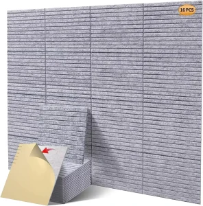 Wedge Design High Density 12 X 12 Inch 9mm Thick Self Adhesive Soundproof Acoustic Wall Panels for Studio Acoustical Treatments