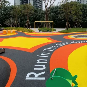 Wet Pour EPDM SBR Rubber Granules Surfacing Flooring Waterproof Anti slip Floor for Playground Tartan Running Track
