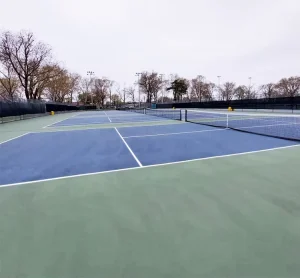 Wet Pour Liquid Acrylic Eco-Friendly Shock Absorption Tennis Court Flooring for Badminton Basketball Courts