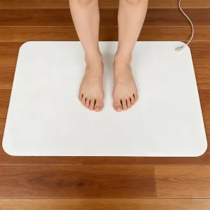 White PU Leather Grounding Mat Rubber Backing Conductive Anti Static Earthing Mat for Desk Floor and Home Use