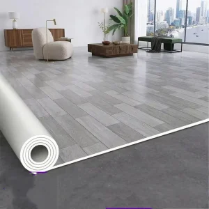 White PVC Vinyl Carpet Linoleum Flooring Wood Grain Temporary Sport Covering Roll for Hotels Schools Kitchens Living Rooms