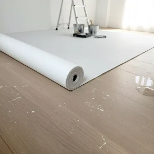 White Self-Adhesive Felt Floor Protection Roll Painter Fleece Covering