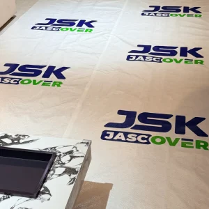 White Waterproof Self-adhesive Anti-slip Temporary Floor Protection Cover Non-woven Fabric