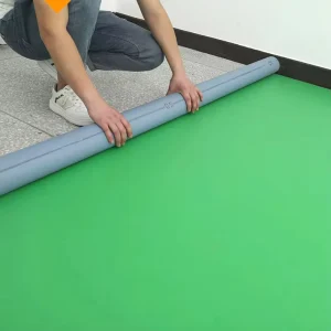 Wood Design Glue Down Commercial Plank Vinyl Floor PVC Sport Flooring