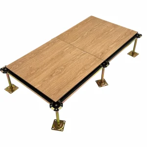 Wood Grain Calcium Sulfate Raised Floor For Commercial Office High Load Bearing Capacity