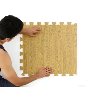 Wood Grain EVA Foam Interlocking Play Mat and Puzzle Floor Tiles