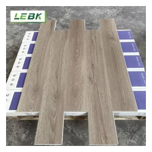 Wood Grain SPC Flooring with Textured Anti-Slip Surface for Bedrooms, Staircases, and Malls