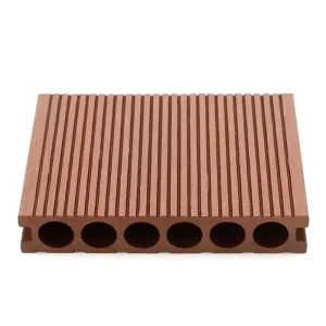 Wood Grain WPC Decking UV Resistant Composite Deck Plank for Exterior Flooring