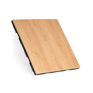Wood Grains Pvc Rubber Gym Mats Flooring Odorless Absorption for Gym Dancing Room and Billiard Room