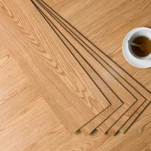 Wood Look LVT Self Adhesive Waterproof Anti-Slip Vinyl Flooring PVC Tiles for Indoor School Use