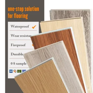 Wood-Look PVC Flooring Tiles, Wear-Resistant, Decorative