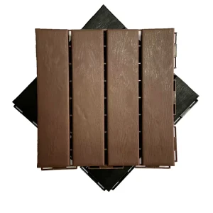 Wood Plastic Composite Interlocking Outdoor Patio Deck Tiles