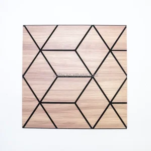 Wood Slat Acoustic Wall Panel Grooved Design Soundproof Panel for Wall Decoration Conference Room Cinema