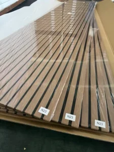 Wood Slat Acoustic Wall Panel Sound Absorbing Panel Soundproof Wall Board for Interior Decoration