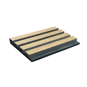 Wood Slat Modern Acoustic Panel with 3D Model Design Noise Reduction Waterproof Moisture Proof for Home and Office