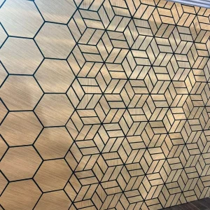 Wood Veneer Acoustic Wall Panels Wood and PET for Sound Absorption Wall Decor