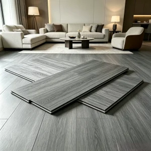 Wood Veneer SPC Flooring Manufacturer Real Wood Surface Rigid Core for Apartment PVC Mat Roll