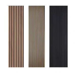 Wood Wall Panels 9 Feet Acoustic Slat Wall Panels for Interior Wall Decor and Noise Reduction Decorative Slat Wall Paneling