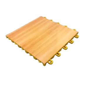 Wooden Pattern Portable Interlocking Plastic Flooring for Basketball Court Indoor Sports Flooring