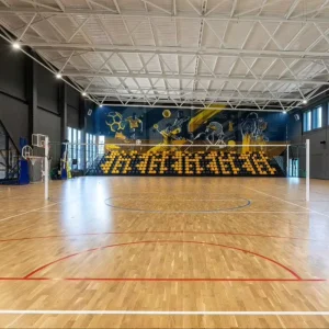 Wooden Sports Floors Fiba Sport Tile Basketball Court Futsal Court Flooring
