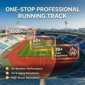 World Athletics Certified IAAF Standard Professional Running Track Sandwich System Full Pour Sports Flooring For Stadium