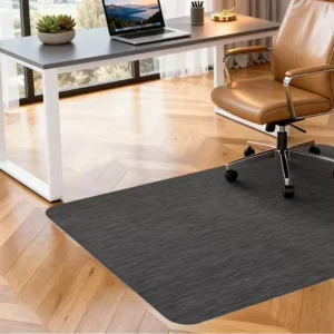 Woven Eco-Friendly PVC 2.5mm Thick Floor Protector for Office Chair Hard Floors Non Slip Heavy Duty Chair Mat Home Use