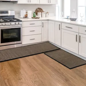Woven Kitchen Mat Rubber Back Anti-slip Durable Water-absorbent Kitchen Floor Rug