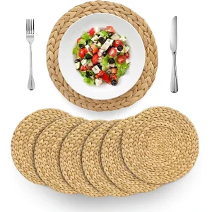 Woven Place Mats Rattan Plate Chargers Seagrass Placemat Woven Placemats Round Rattan Charger Plates Rattan Placemats Round