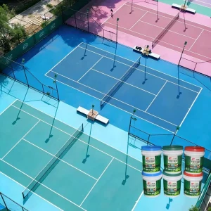 Xiangcheng Acrylic Topcoat Water based Multi Sport Court Flooring Tennis Basketball Volleyball Badminton UV Weather Resistant