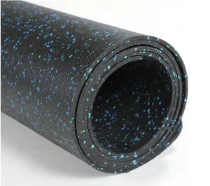 YC-R001 Gym Rubber Flooring in Roll 3-10mm Thick Eco Friendly Waterproof Noise Insulating 5+ Year Warranty Interlocking