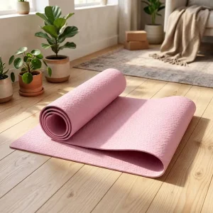 Yoga Mat 6mm Thick Non-Slip Anti-Tear 183cm Length Durable Exercise Mat Carrying Strap for Women Men Kids Home