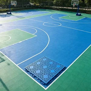 ZM180 High-Density PP Modular Tiles Shock Absorbing Waterproof for Outdoor Basketball Courts Tennis Courts Gardens