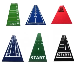 Custom Logo Gym Sled Track Artificial Grass Floor Mat
